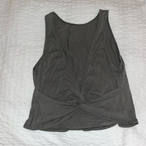 lululemon open back tank top